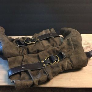 Cato Taupe  calf boots, size 9